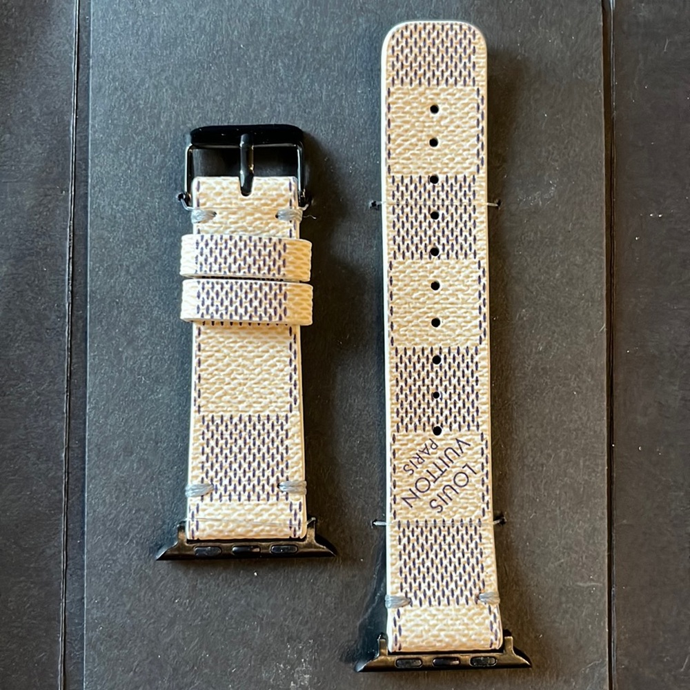 LV Damien Azur Apple Watch band 44/45 mm NWT